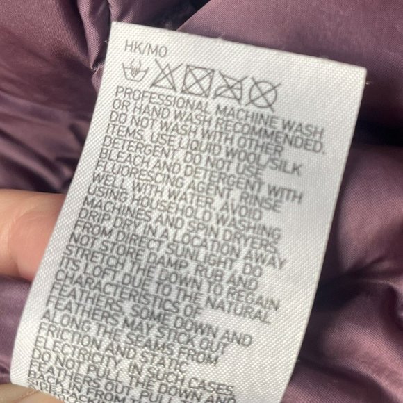 Uniqlo Ultra Light DOWN Coat kid Girls XL Packable Jacket Purple EUC - Picture 9 of 10